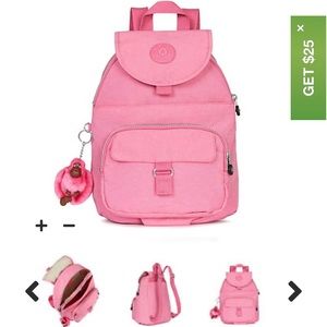Kipling Pink Backpack